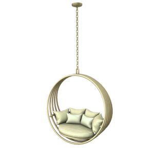 Comiko - Chaise suspendue pour chambre moderne (3 hauteurs)