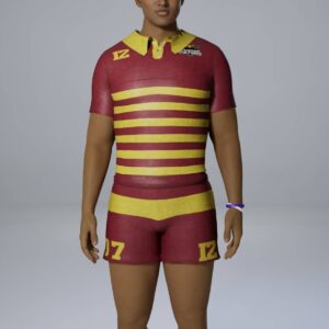 Maillot de rugby des Vautours écarlates