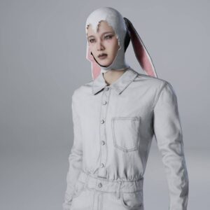 Chapeau de Lapin Innocence avec trois échantillons M