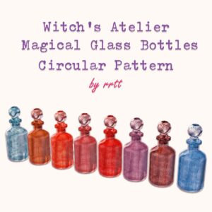 [Atelier de la Sorcière] Bouteilles en Verre Magiques – Motif Circulaire