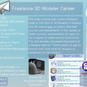 Carrière de modélisateur 3D freelance