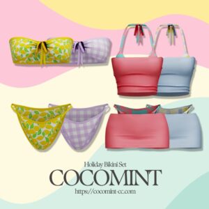 [cocomint] Ensemble de bikini de vacances