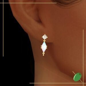 Boucles d'oreilles Opale Angélique