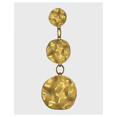 Boucles d'oreilles de la marée dorée ACC