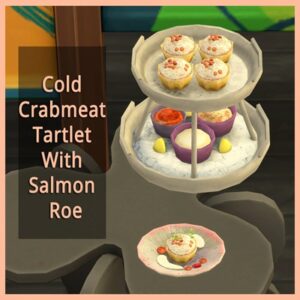 Tartelette de crabe froid