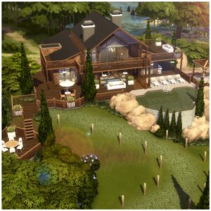 Maison en bois du jeu de base