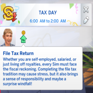 Système de taxes par kiarasims4mods