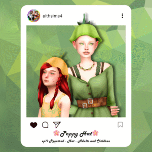 Chapeau Poppy pour adultes et enfants