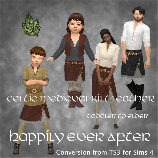 Boucliers en cuir de kilt médiéval celte - Pour toujours heureux