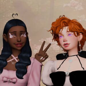 Eyeliner Sugar Wing – Eyeliner mignon inspiré de Faye pour des Sims doux et kawaii