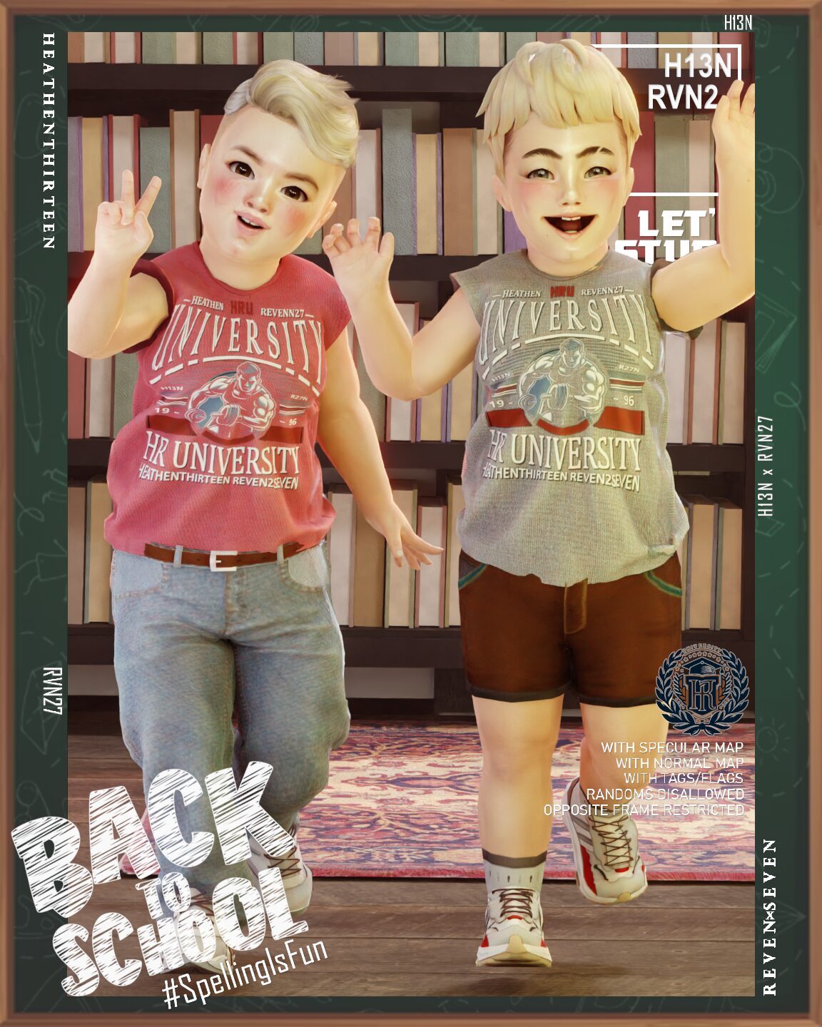 T-shirt musculaire sans manches à col rond pour tout-petits