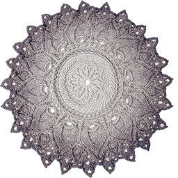 Tapis d'enfant - Surimpression Mandala Crocheté