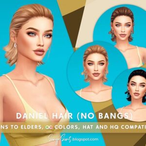 SONYASIMS - CHEVEUX DANIEL POUR FEMMES (SANS FRANGE)