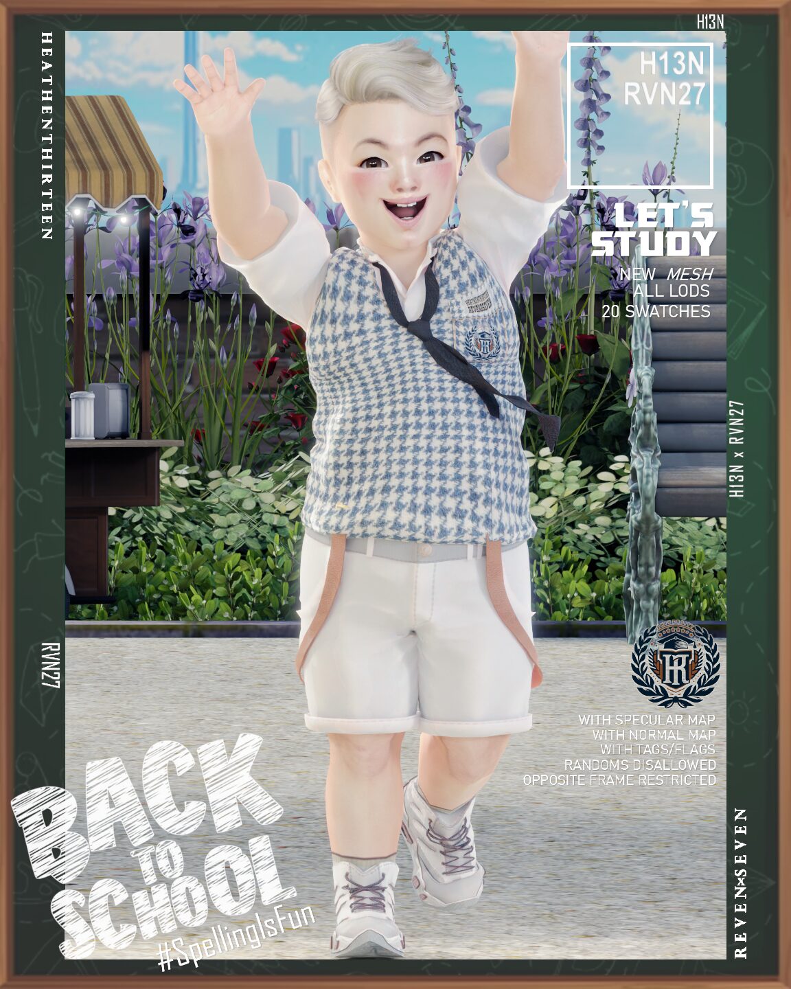 Veste d'uniforme scolaire SlimFit à boutons pour tout-petits