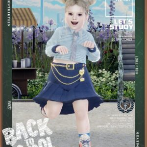 Toddler's Academic Haut de Chemise à Manches Longues à Col Chemise Uniforme