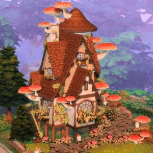 Maison de fée champignon