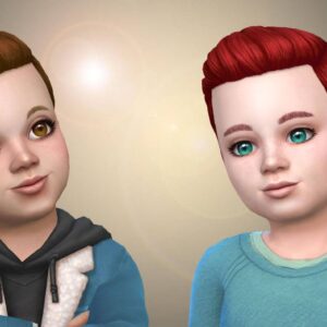 Coiffure gominée pour les tout-petits