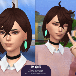 Boucles d'oreilles Momo de FatalRoseCreations