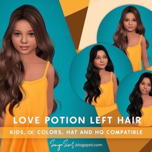SONYASIMS - CHEVEUX POTION D'AMOUR ENFANTS (GAUCHE)