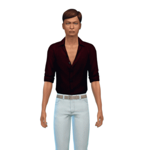 Chemise à manches mi-longues pour homme
