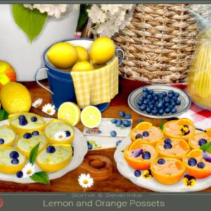 Possets au citron et à l'orange