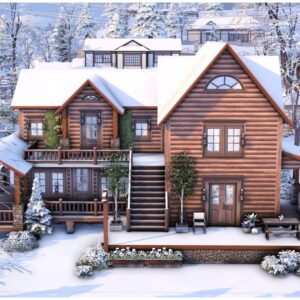 Maison en cabane d'hiver