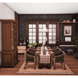Salle à manger du chalet de Noël