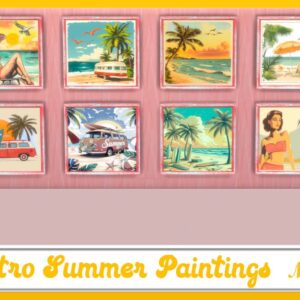 Peintures d'été rétro