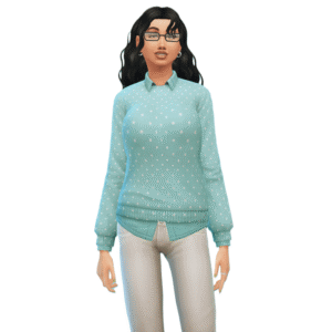 <strong>Pull à pois pour adolescente</strong>