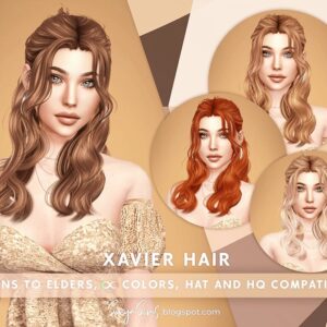 SONYASIMS - CHEVEUX DE XAVIER (AVEC FRANGE)