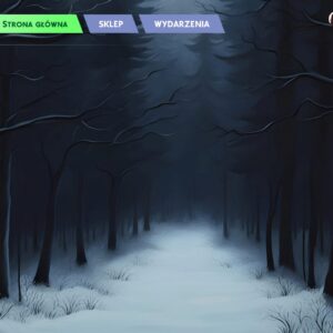 Arrière-plans du menu principal - Forêt d'hiver sombre
