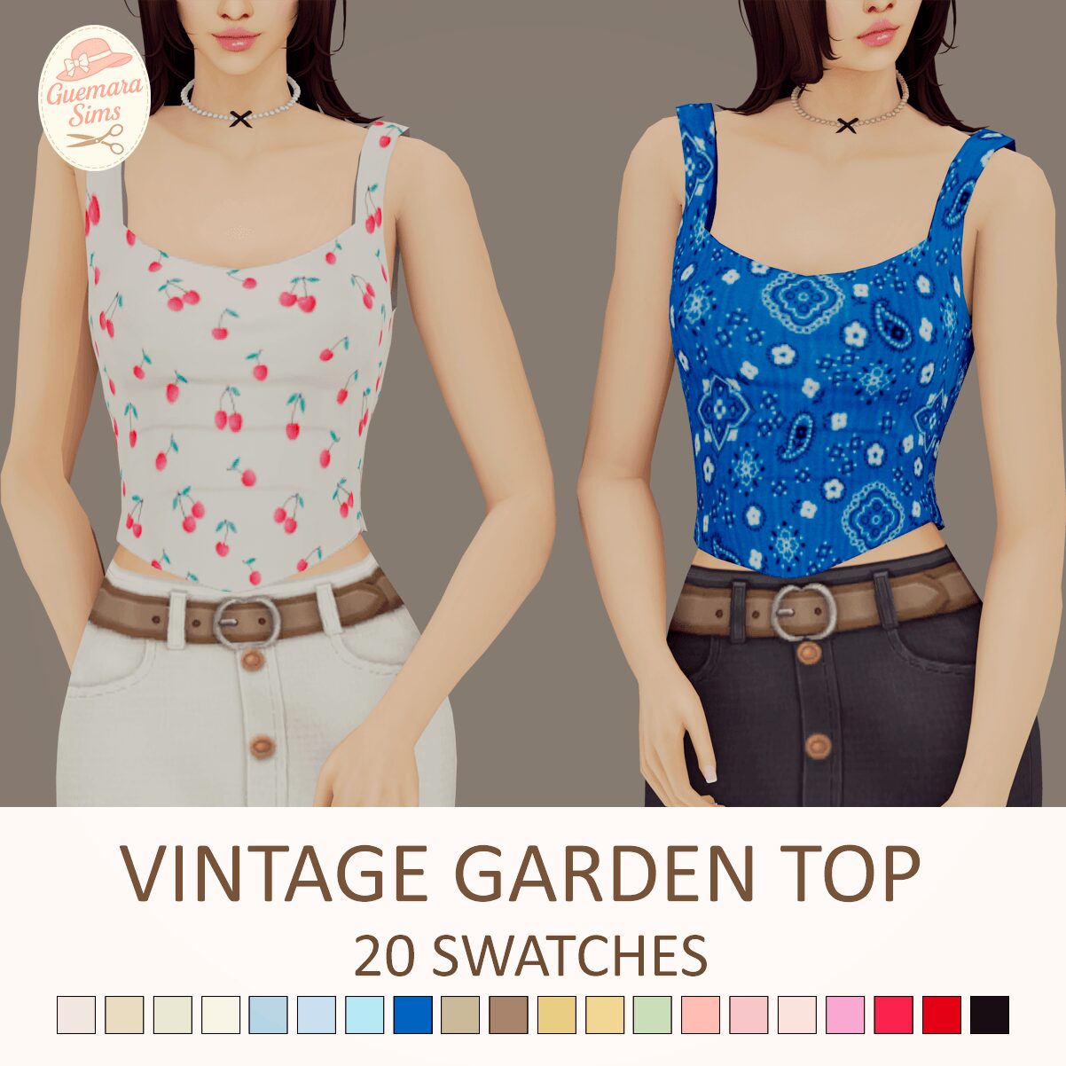 Haut de jardin vintage
