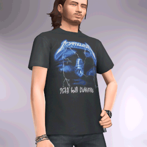 T-shirt de groupe de metal