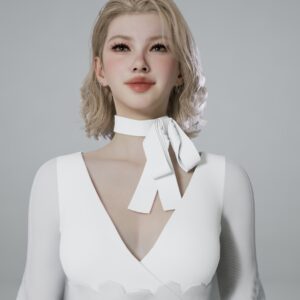 Collier élégant en forme de nœud papillon