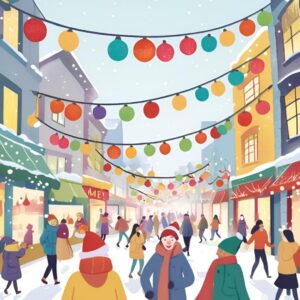 Écran de chargement Ville de Noël