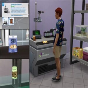 Kit d'apothicaire pour la bibliothèque Simsonienne