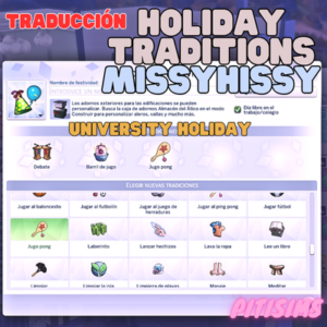 Traditions de vacances universitaires de MissyHissy