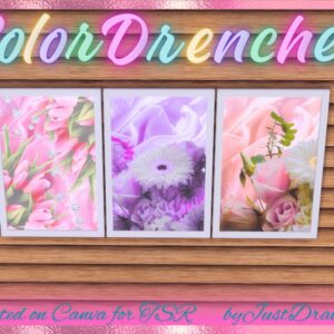 🎨Floraux Imprégnés de Couleur - Toiles🎨