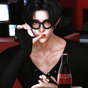 [Maoni_cat]Lunettes à monture épaisse
