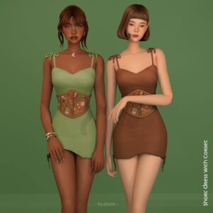 Collection Fern & Fable - Robe courte avec corset