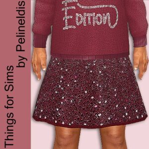 Jupe en laine à paillettes pour tout-petit