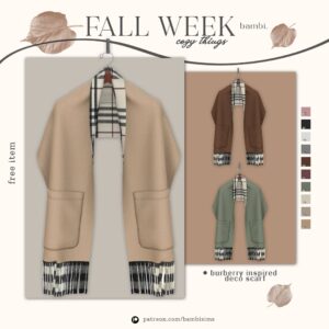 écharpe de décoration de la semaine de l'automne