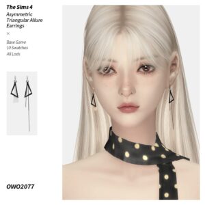 Boucles d'oreilles Triangular Allure F&M