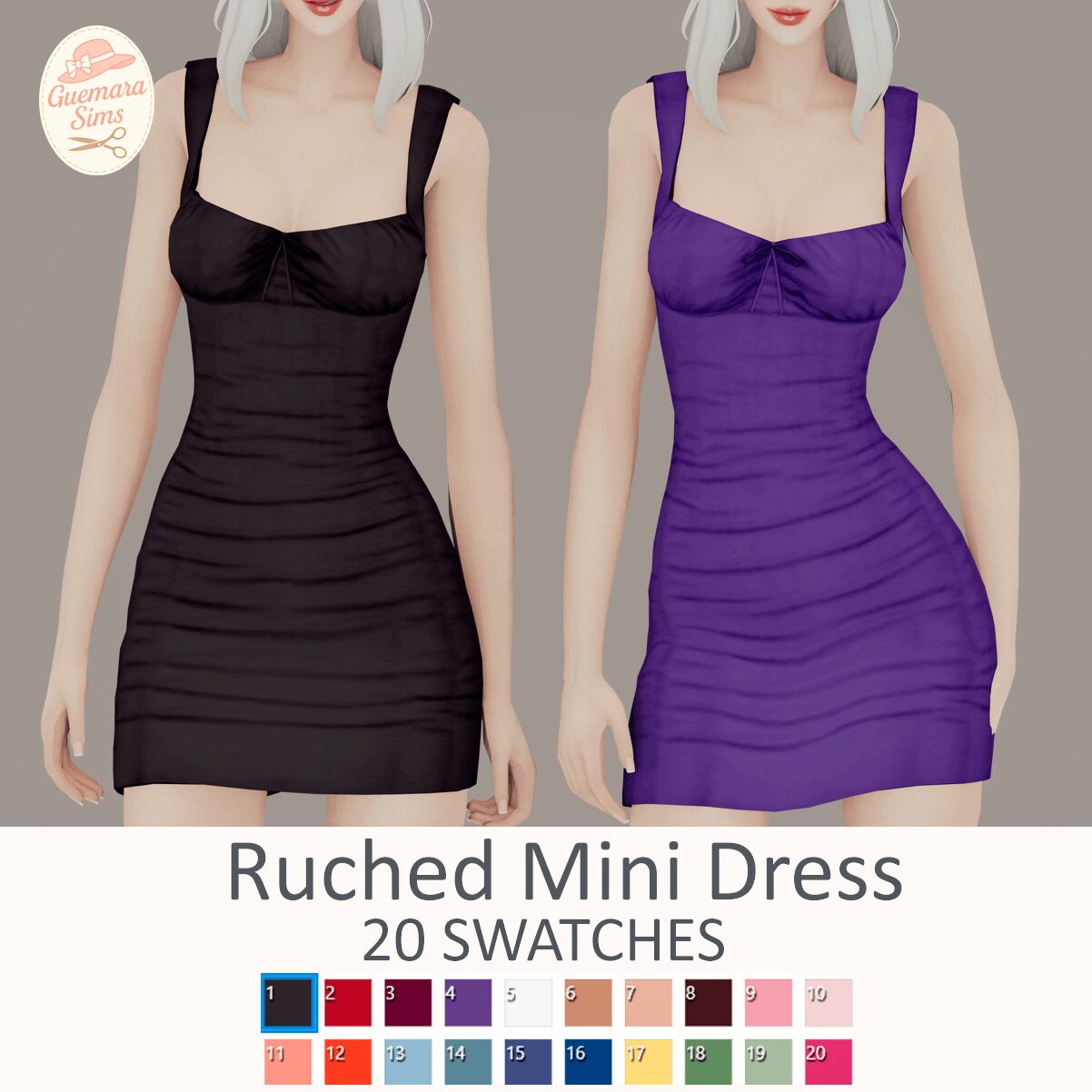 Robe mini plissée