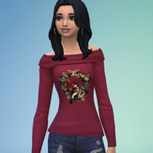 Pullover de guirlande de Noël