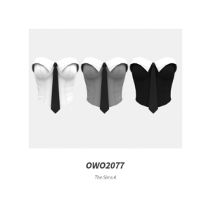 OWO2077 - Haut corset de style bureau