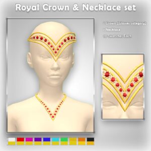 Ensemble couronne et collier royal de Vilachi