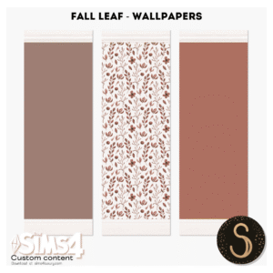 Sims4Luxe - Feuilles d'automne - Fond d'écran