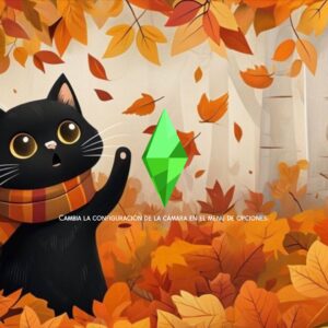 écran de chargement du plumobob chat noir
