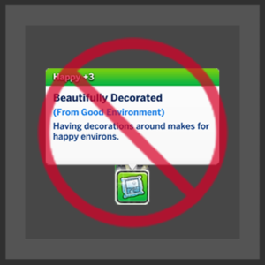 Pas d'humeur de décoration